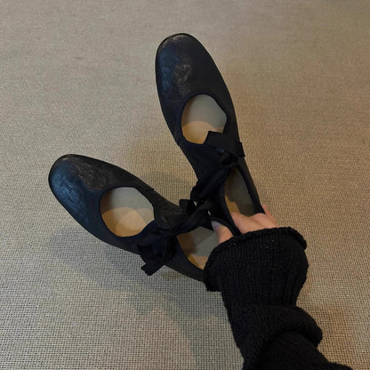 Damen Ballerinas Leder