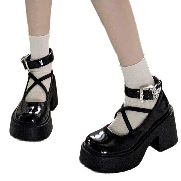 Damen Hochhackige Plateau Pumps