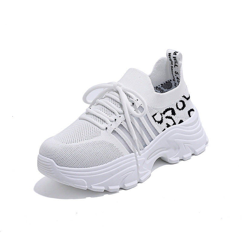 Damen Sneaker Leopardenmuster Komfortabel Sportlich