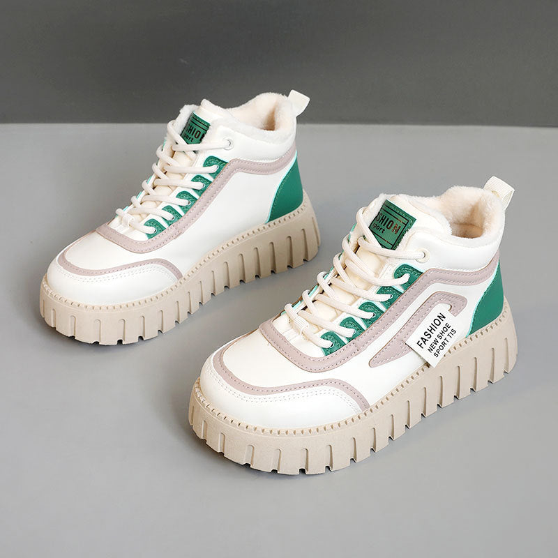 Damen High- Sneaker Atmungsaktives Mesh Komfort-Sohle