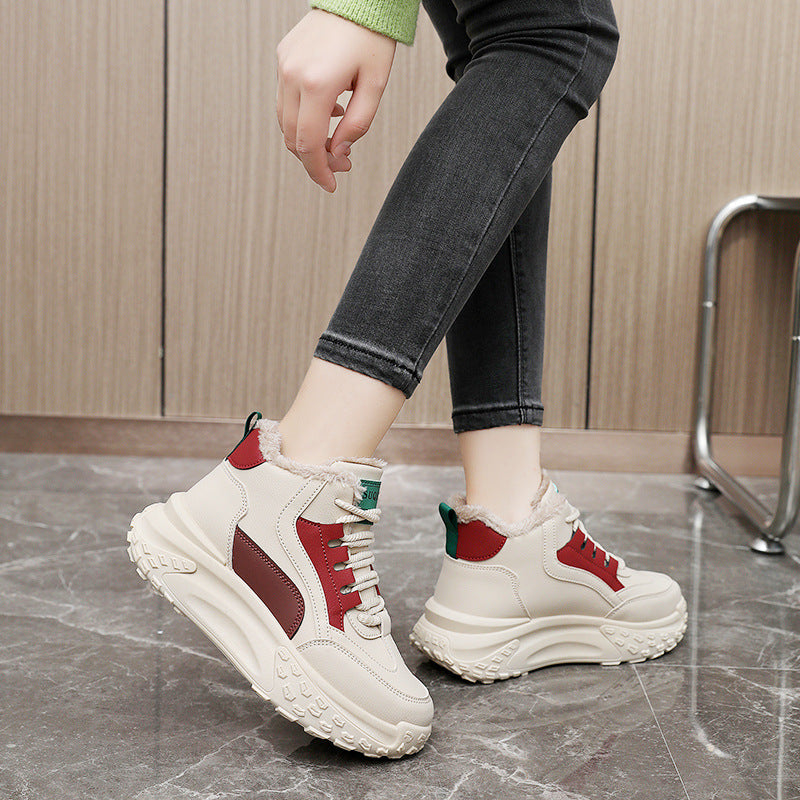 Damen Sneaker Hoch Sohle Komfortabel