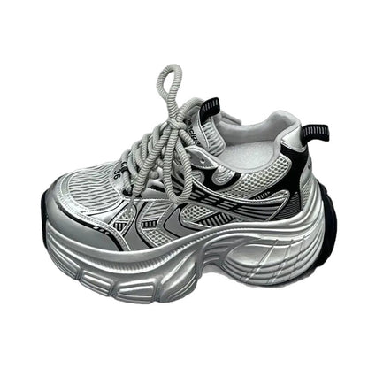 Damen Sneaker Chunky Atmungsaktives Netzwerk Leicht