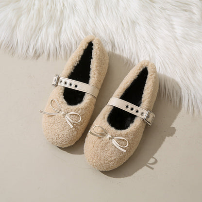 Damen Ballerinas Weich Bequem Verstellbar
