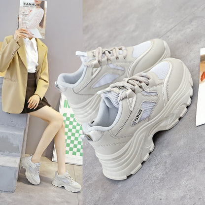 Damen Sneaker Chunky Atmungsaktives Mesh Dämpfende Sohle - Norvielle