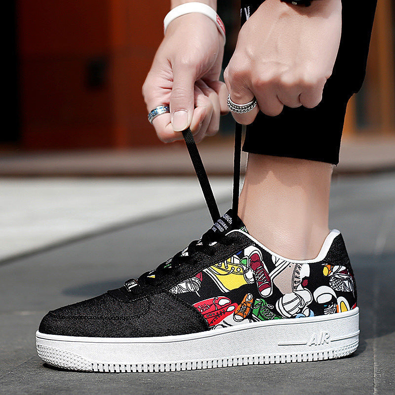 Damen Sneaker Bunt Grafikdesign Sportlich
