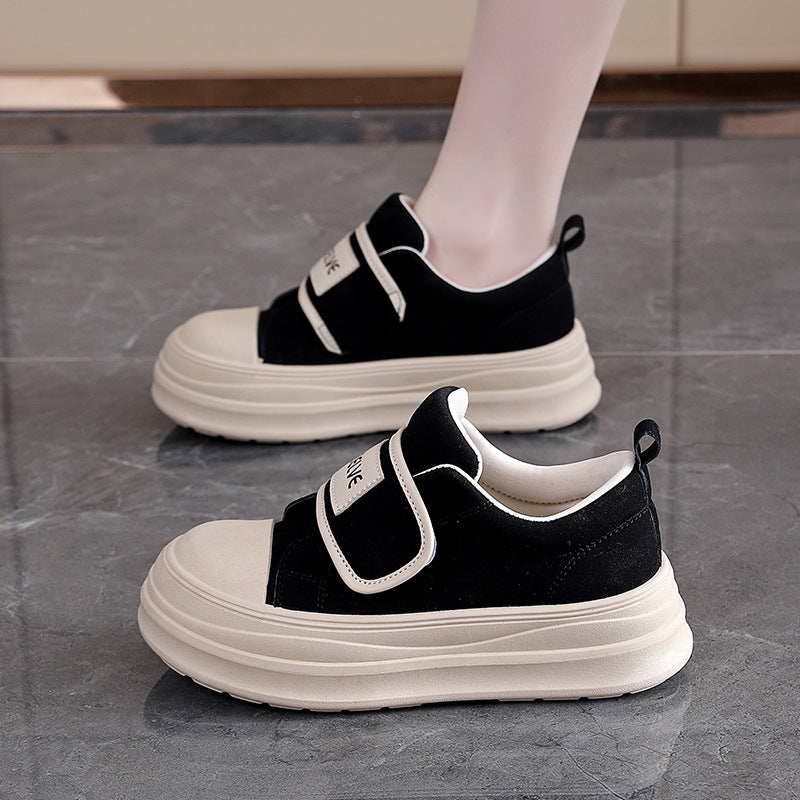 Damen Sneaker Bequem Klettverschluss Weiche Sohle ist bereits ein
