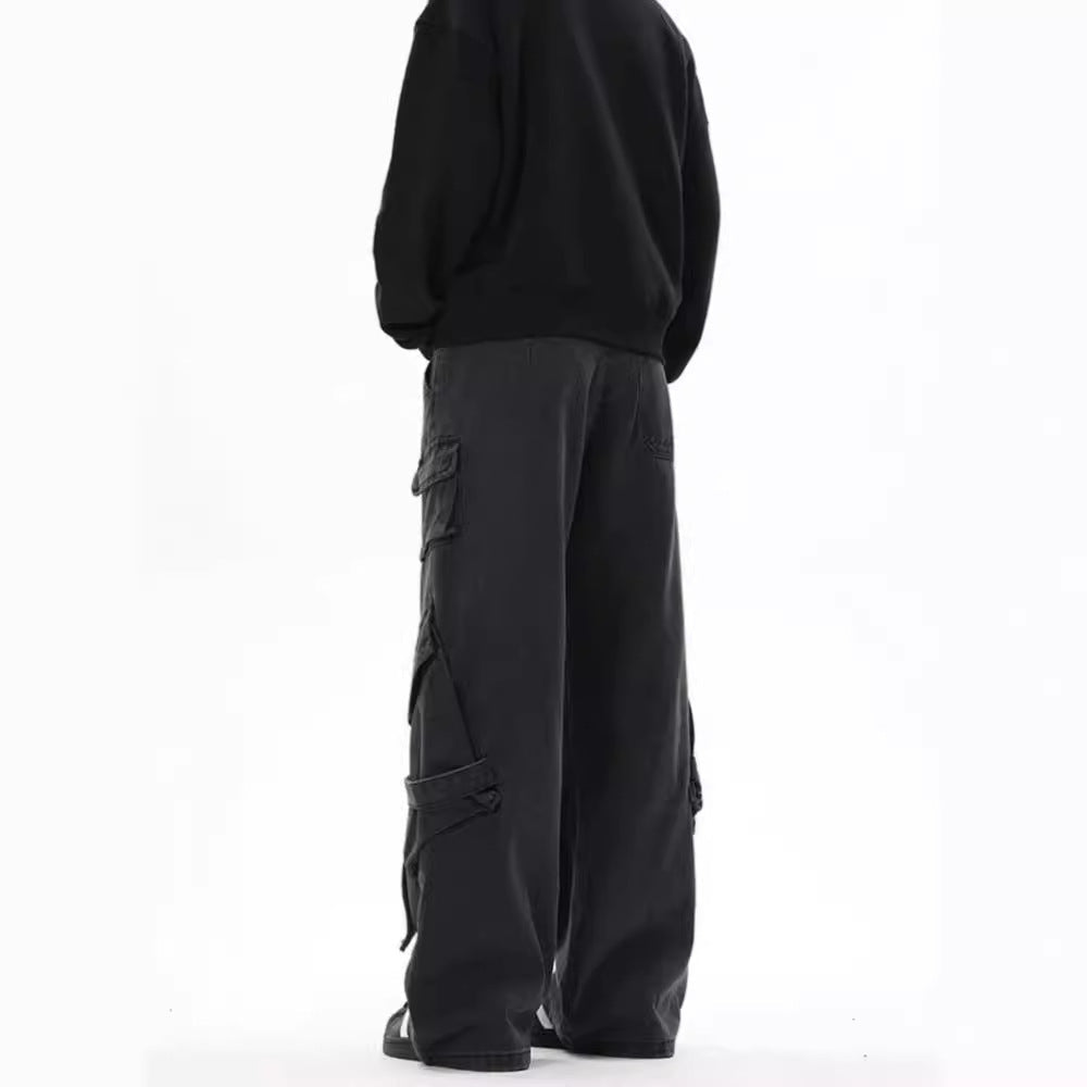 Damen Cargo-Hose Bequem Mit Seitentaschen Weite Passform