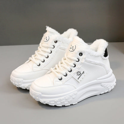 Damen Winter-Sneaker High- Flauschig Rutschfest