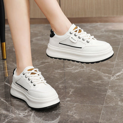Damen Sneaker Chunky Sportlich Atmungsaktives Material Hoch