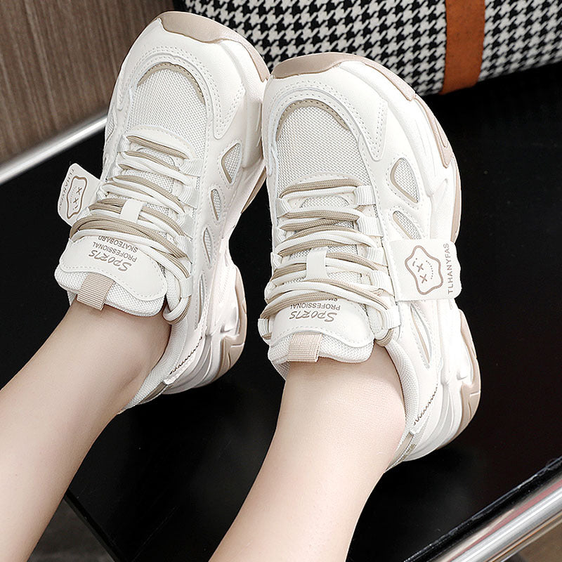 Damen Sneaker Atmungsaktives Mesh Komfort-Sohle
