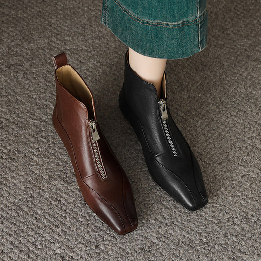 Damen Stiefeletten Elegant Reißverschluss Komfortschuhe - Norvielle