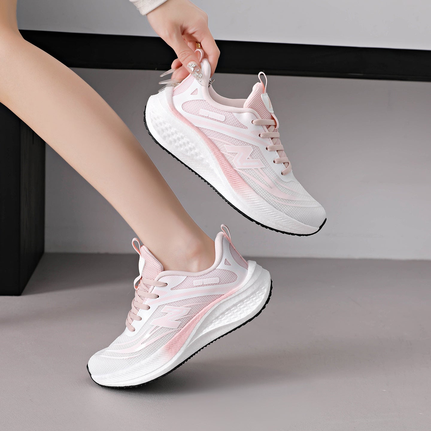Damen Laufschuhe Atmungsaktives Mesh Leicht Gepolstert