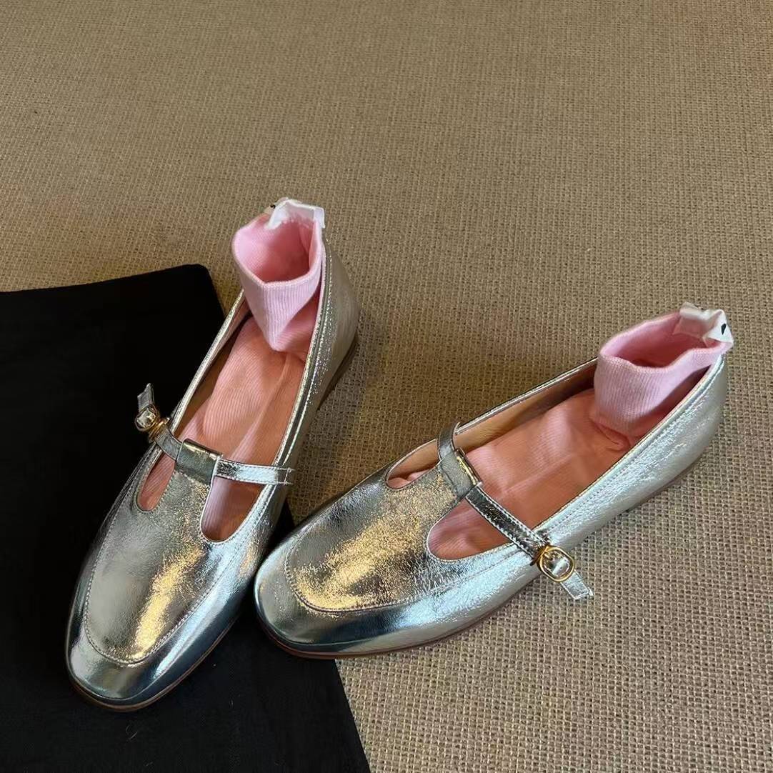 Damen Schuhe Mary Jane Rüschendekor Schnürsenkel