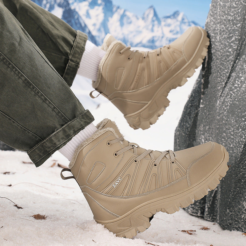 Damen Winterstiefel Warmfutter Rutschfest Schnellschnürsystem