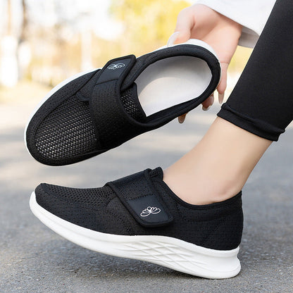 Damen Komfortschuhe Mit Klettverschluss Bequem