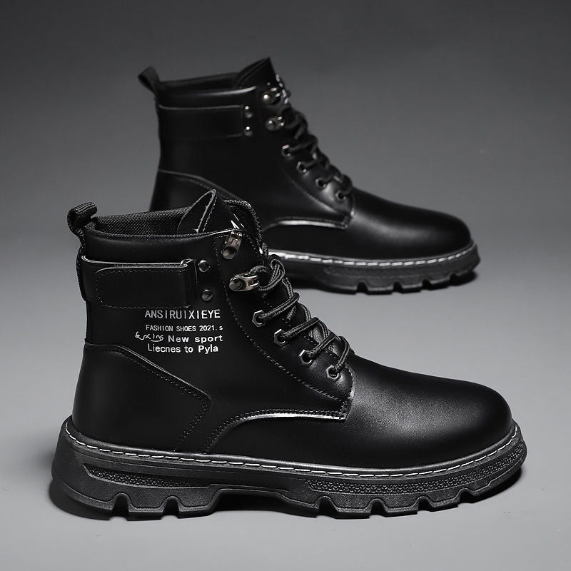 Herren Stiefel Robustes Leder Modern