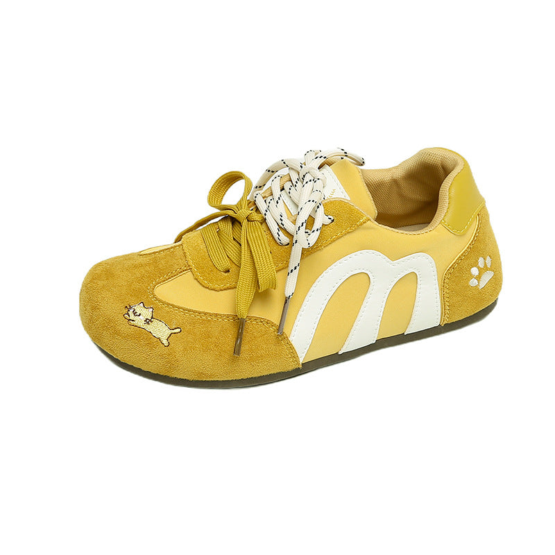 Damen Sneaker Bequem Tiermuster Weich
