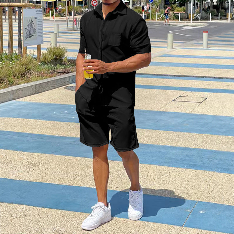 Herren Kurzoverall Lässig Sommer Taschen