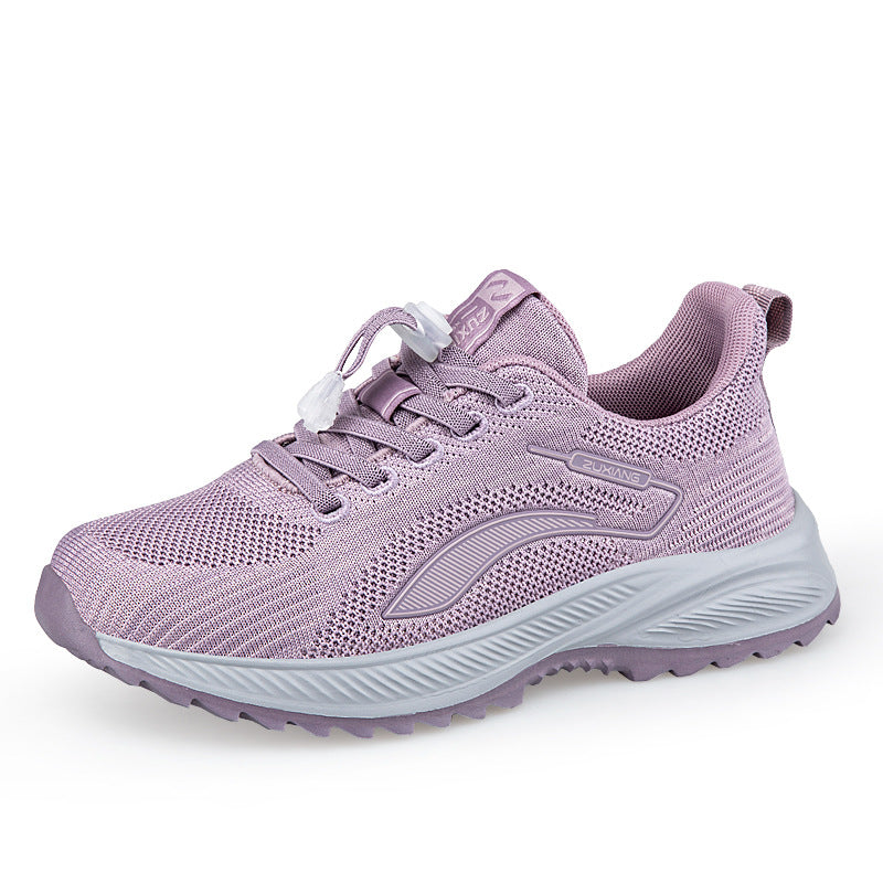 Damen Laufschuhe Atmungsaktives Mesh Komfortabel Schnellschnürsystem