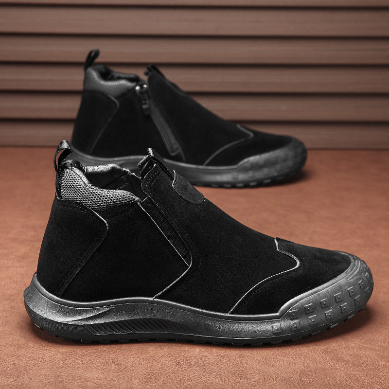 Damen Stiefel Bequem Reißverschluss