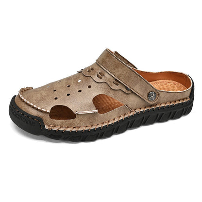 Damen Ledersandalen Atmungsaktives Leder