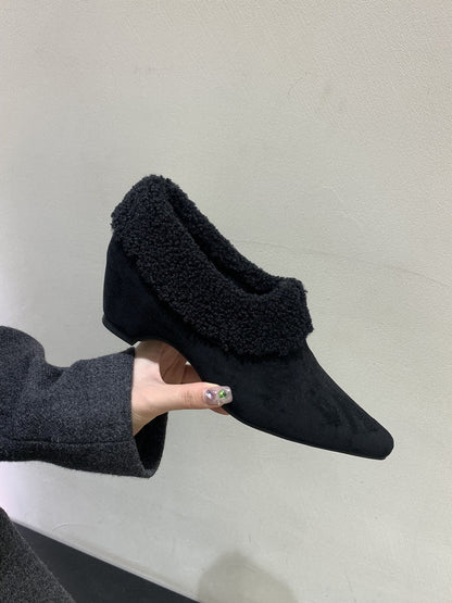 Damen Winterstiefel Kunstfell Elegante