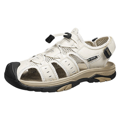 Damen Sport Sandalen Atmungsaktives Leder Rutschfest