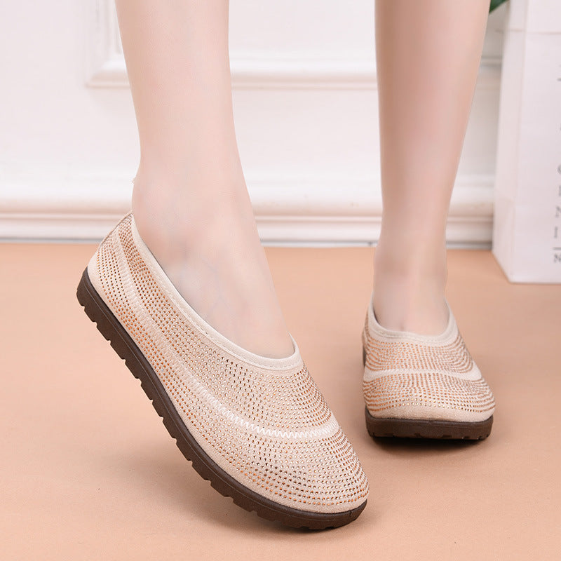 Damen Badeschuhe Atmungsaktives Material Rutschfest