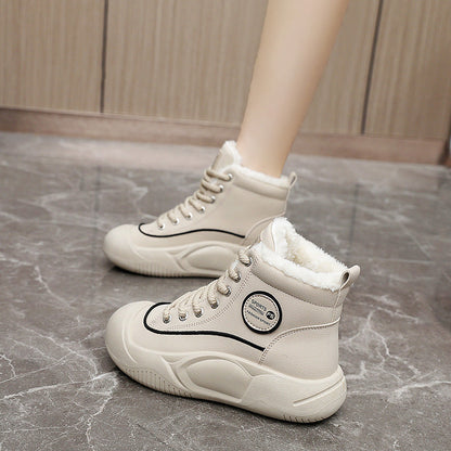 Damen Winter Sneaker Warm Isoliert Fleece Innenleben