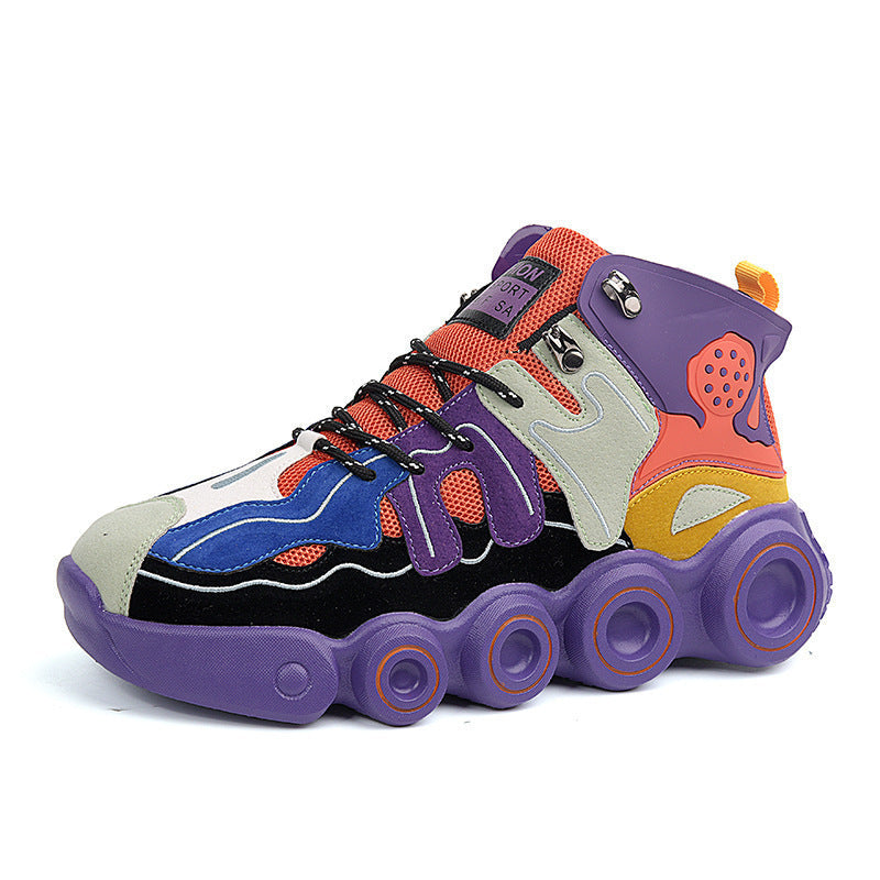 Damen High- Sneaker Sportlich Bunt
