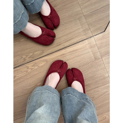 Damen Ballerinas Schnürenlos Bequem Modern - Norvielle