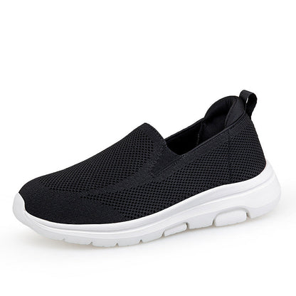 Damen Slip-On Sneaker Atmungsaktives Mesh e Fitnessschuhe