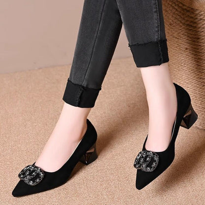 Damen High Heels Pumps Elegantes Schmuckdesign