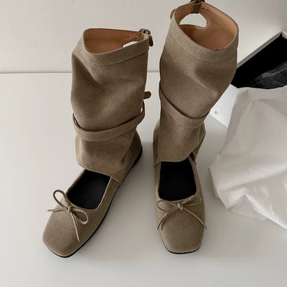 Damen Ballerinas Riemendesign Bequem Elegant