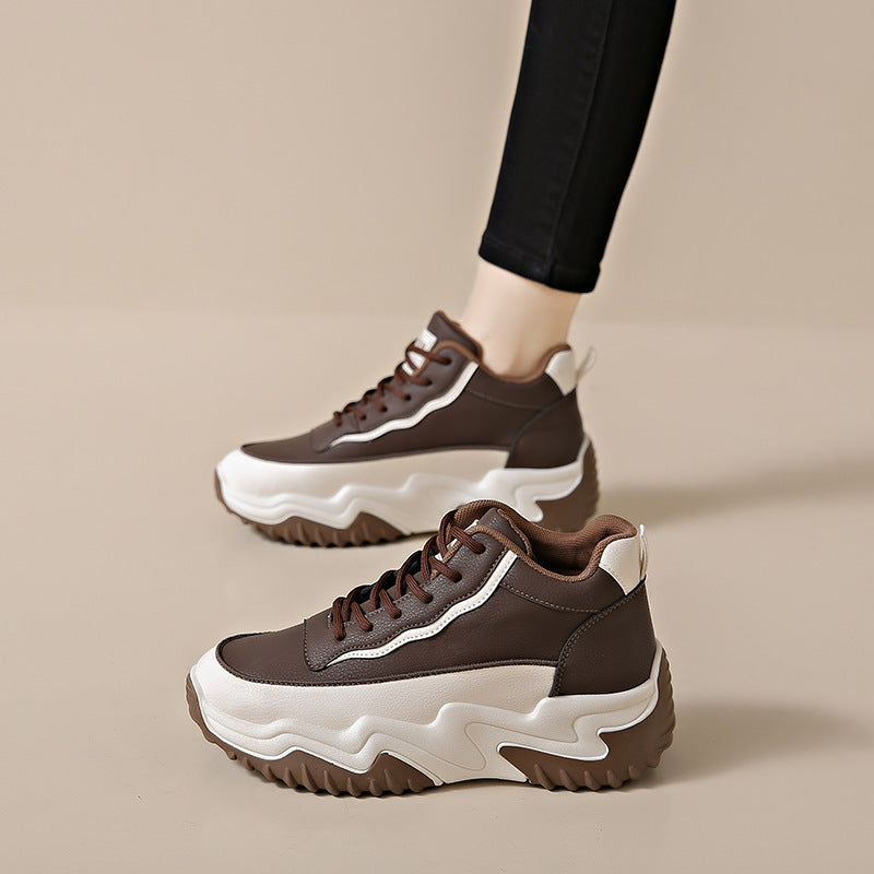 Damen High- Sneaker Sportlich Rutschfest