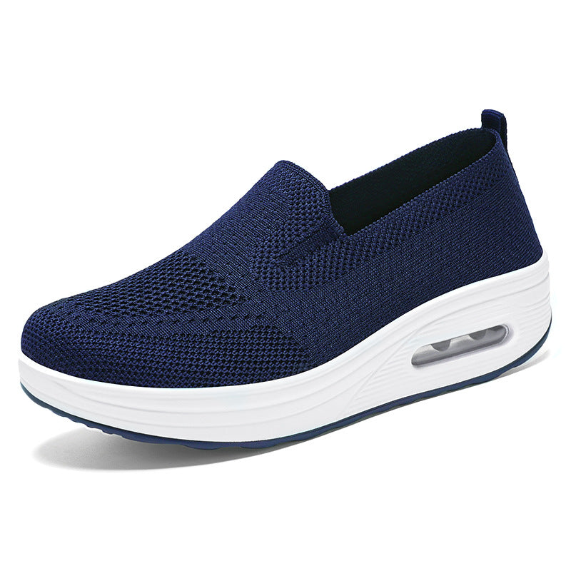 Damen Sneaker Bequem Weich Slip On