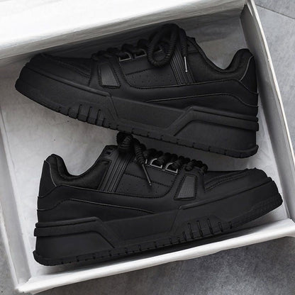 Damen Sneaker Komfortschuhe Robust Bequem Schwarz - Norvielle
