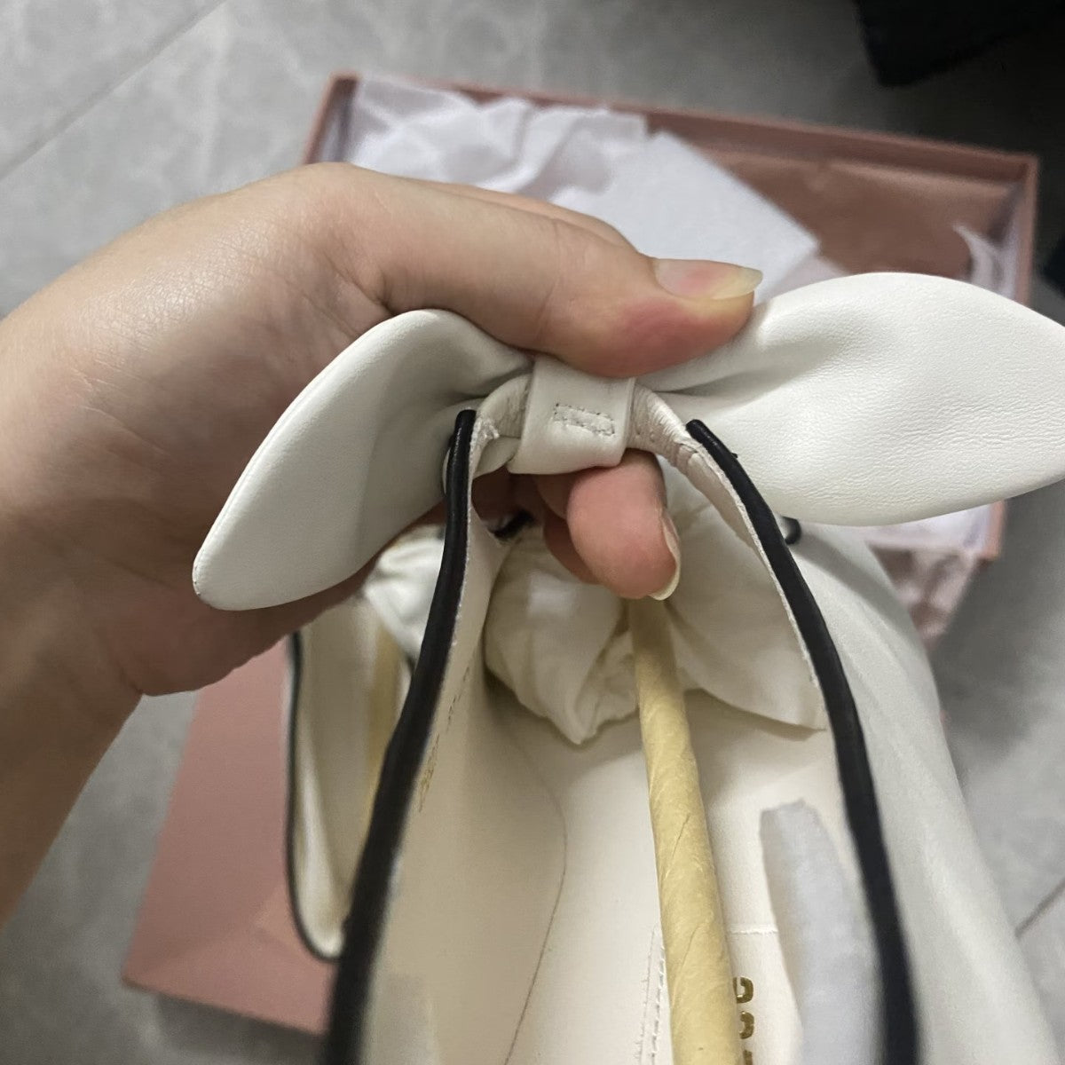 Damen Ballerinas Elegante Schleife Glänzend