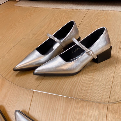 Damen Hochzeitsschuhe Pumps mit Blockabsatz Elegantes Design