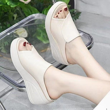 Damen Hochzeitssandalen Komfortabler Keilabsatz Schuhe
