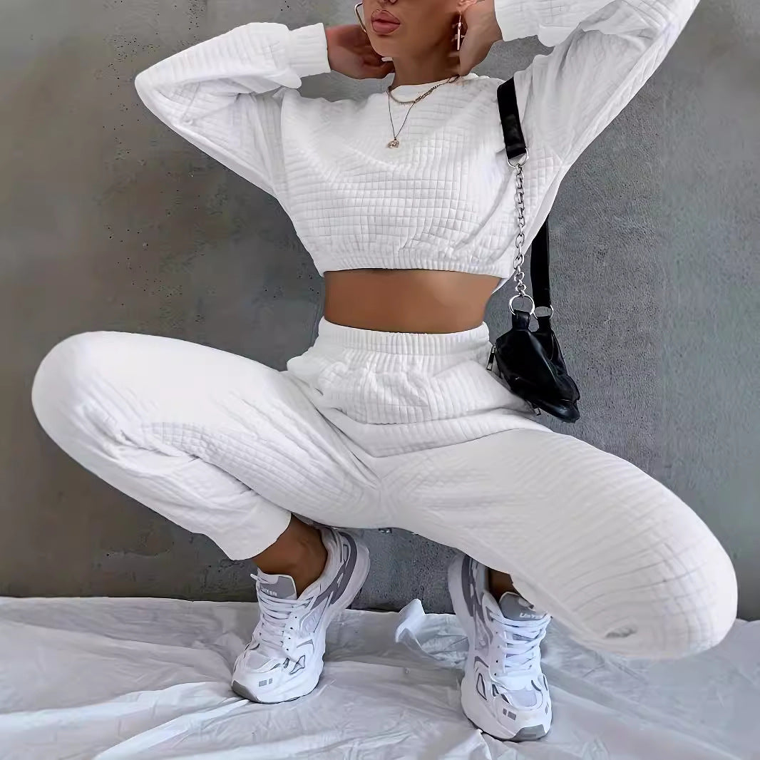 Damen Jogginganzug Warm Quilted Set