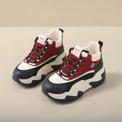 Damen High Sneaker Sportlich Chunky