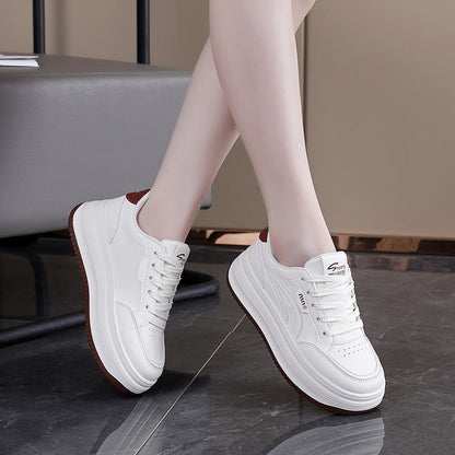Damen Sneaker Plattform Sportlich Bequem