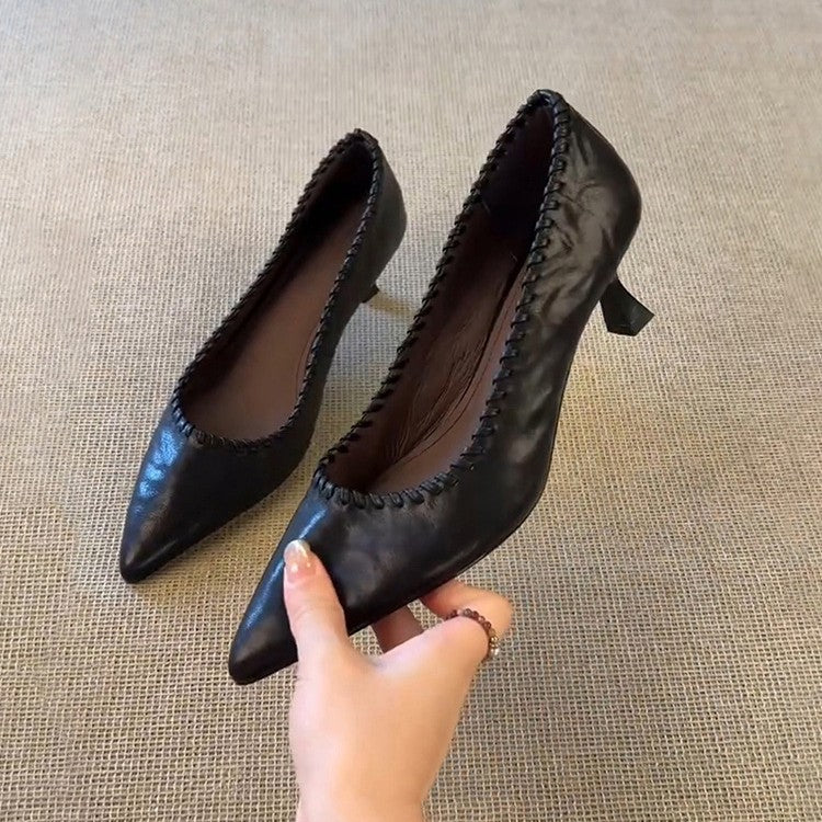 Damen High Heels Spitze Riemen Elegant