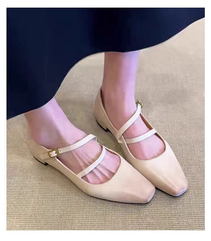 Damen Slingback Schuhe mit Schnalle Komfort