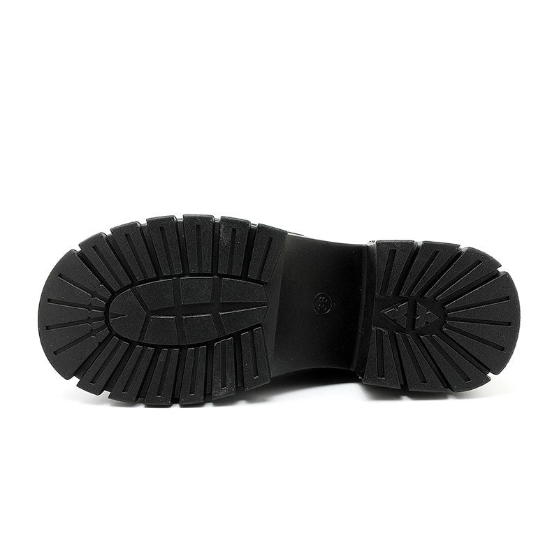 Damen Loafers Chunky Schnalle Bequem