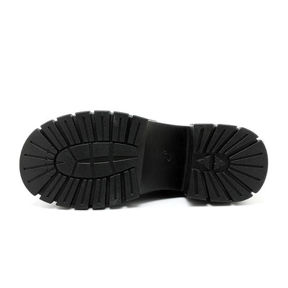 Damen Loafers Chunky Schnalle Bequem