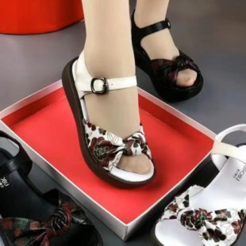 Damen Riemchensandalen Komfortabel Sommer