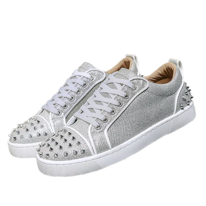 Damen Sneaker Nieten-Design Sportlich