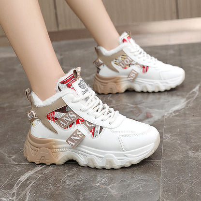 Damen High- Sneaker Warmfleece